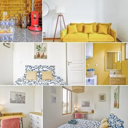 Le Safari I Cosy & Family I Face Gare & Parking I Rent Immo Apartman Troyes