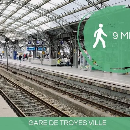 Le Safari I Cosy & Family I Face Gare & Parking I Rent Immo * Troyes